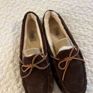 UGG Brown Suede Loafers Slip-Ons